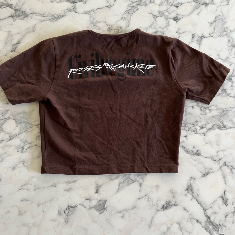 Civil Regime Roses from Concrete Crop Top